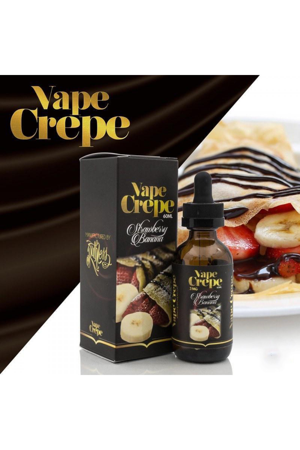 Vape Crepe Strawberry Banana Premium Likit 60ML