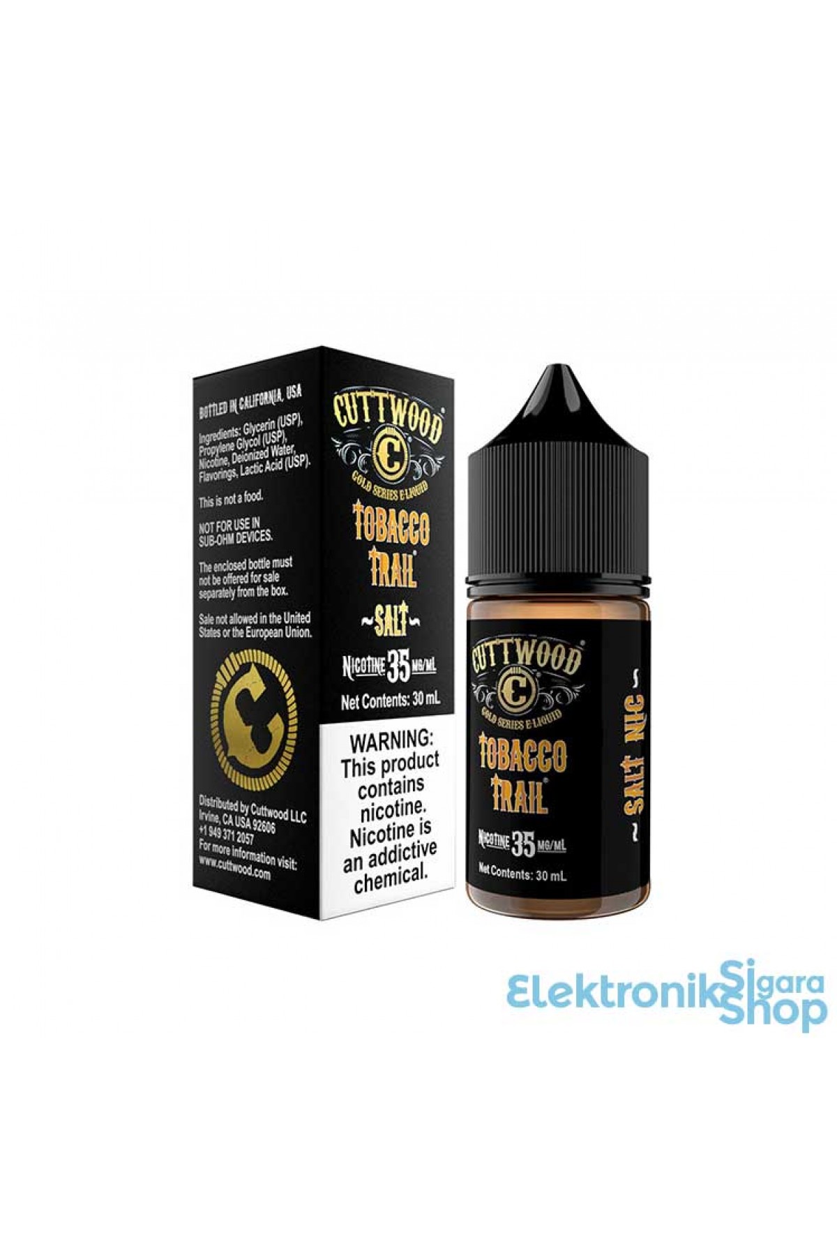 CuttWood - Tobacco Trail Salt Likit (30ML)