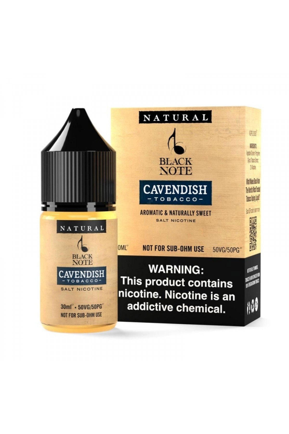 Black Note - Cavendish Tobacco Salt 30ML