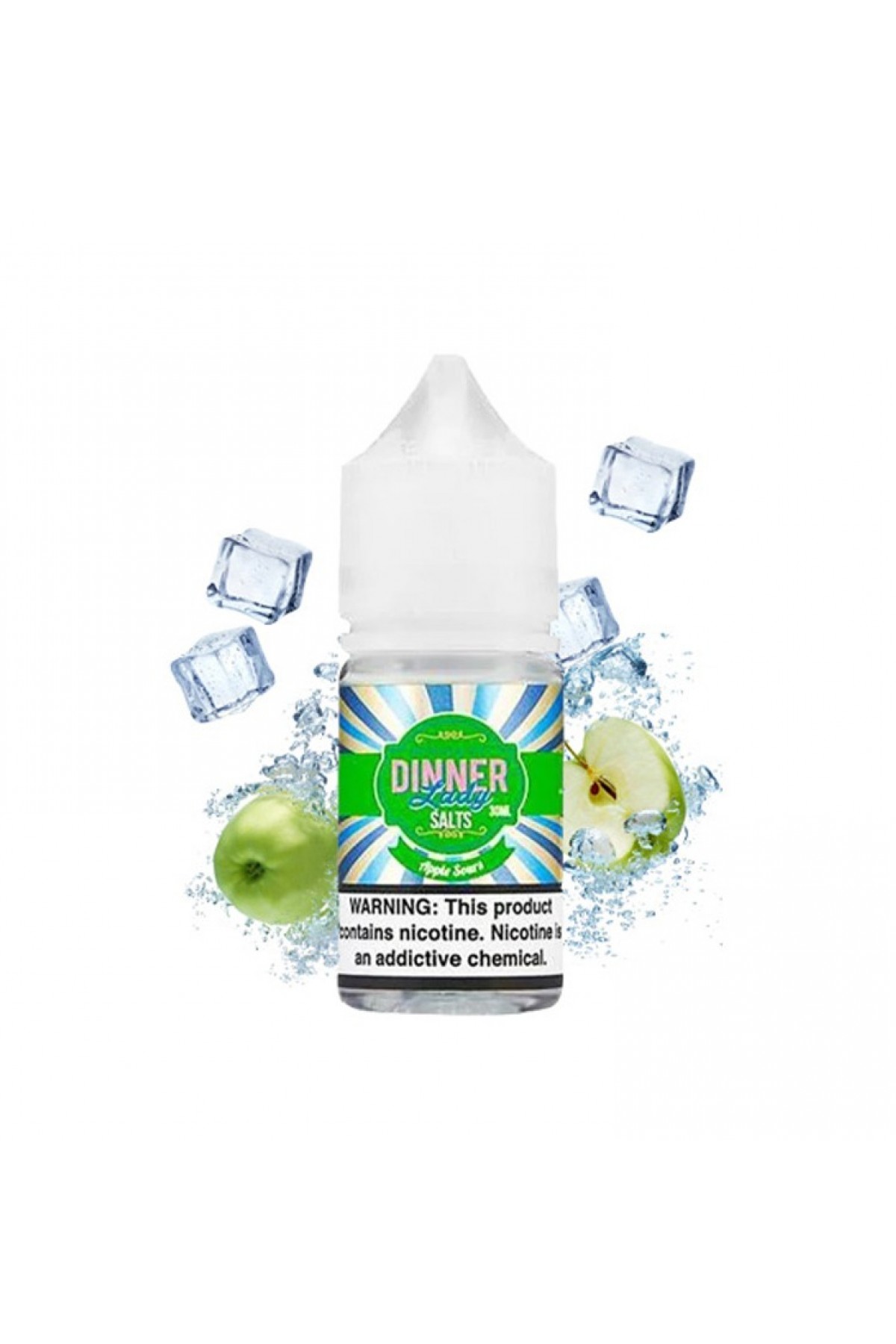 Dinner Lady - Apple Sours ICE Salt Likit (30ML)