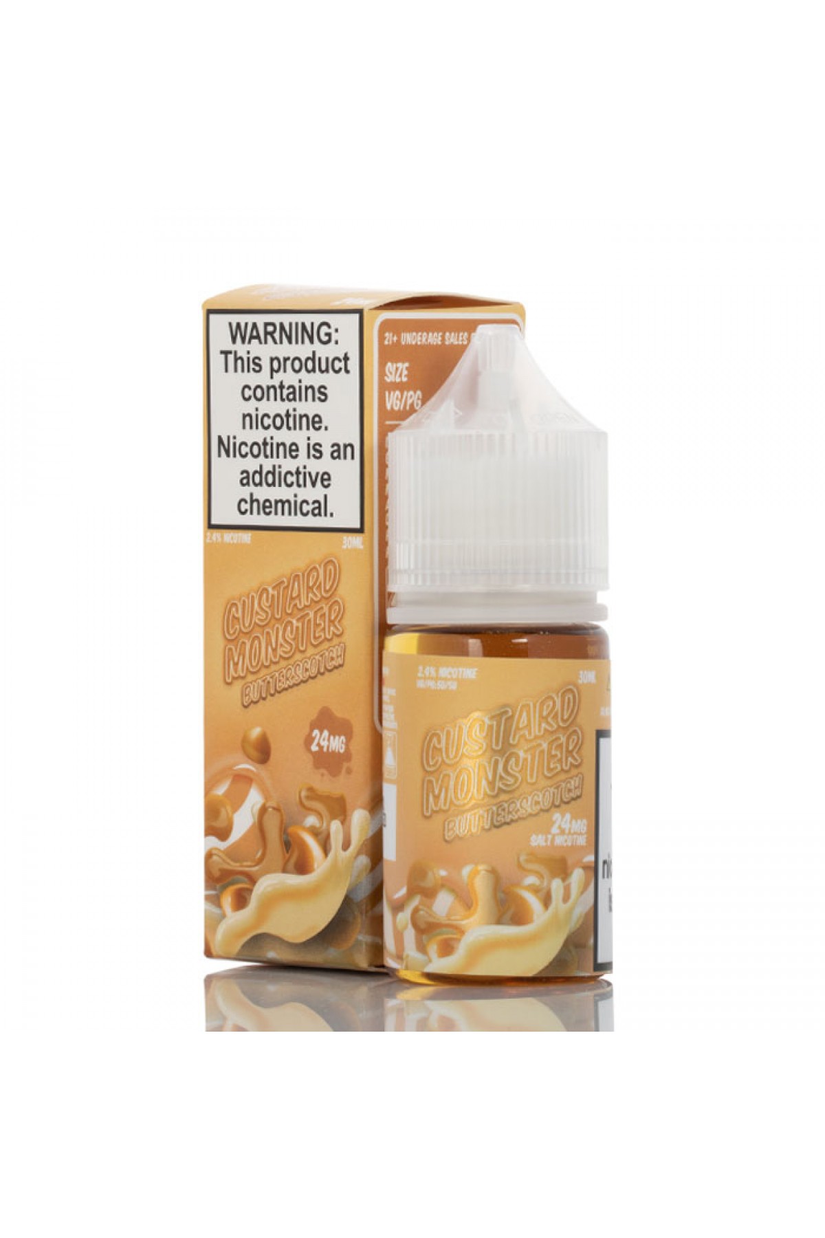 Jam Monster - Custard Monster Butterscotch Salt 30ML (Karamelli Muhallebi)