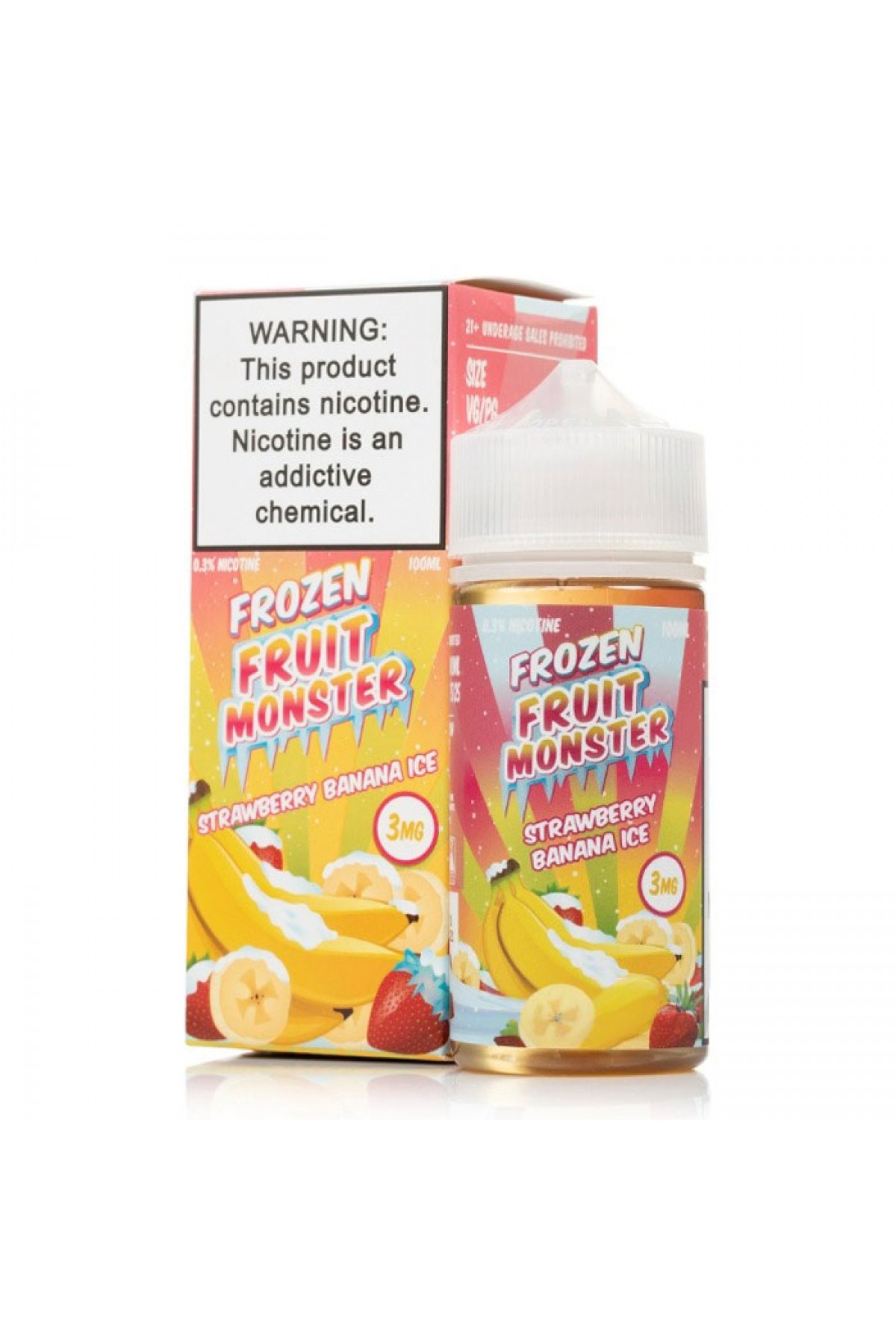 Jam Monster - Frozen Fruit Monster Strawberry Banana ICE 100ML (Meyve Mentol)