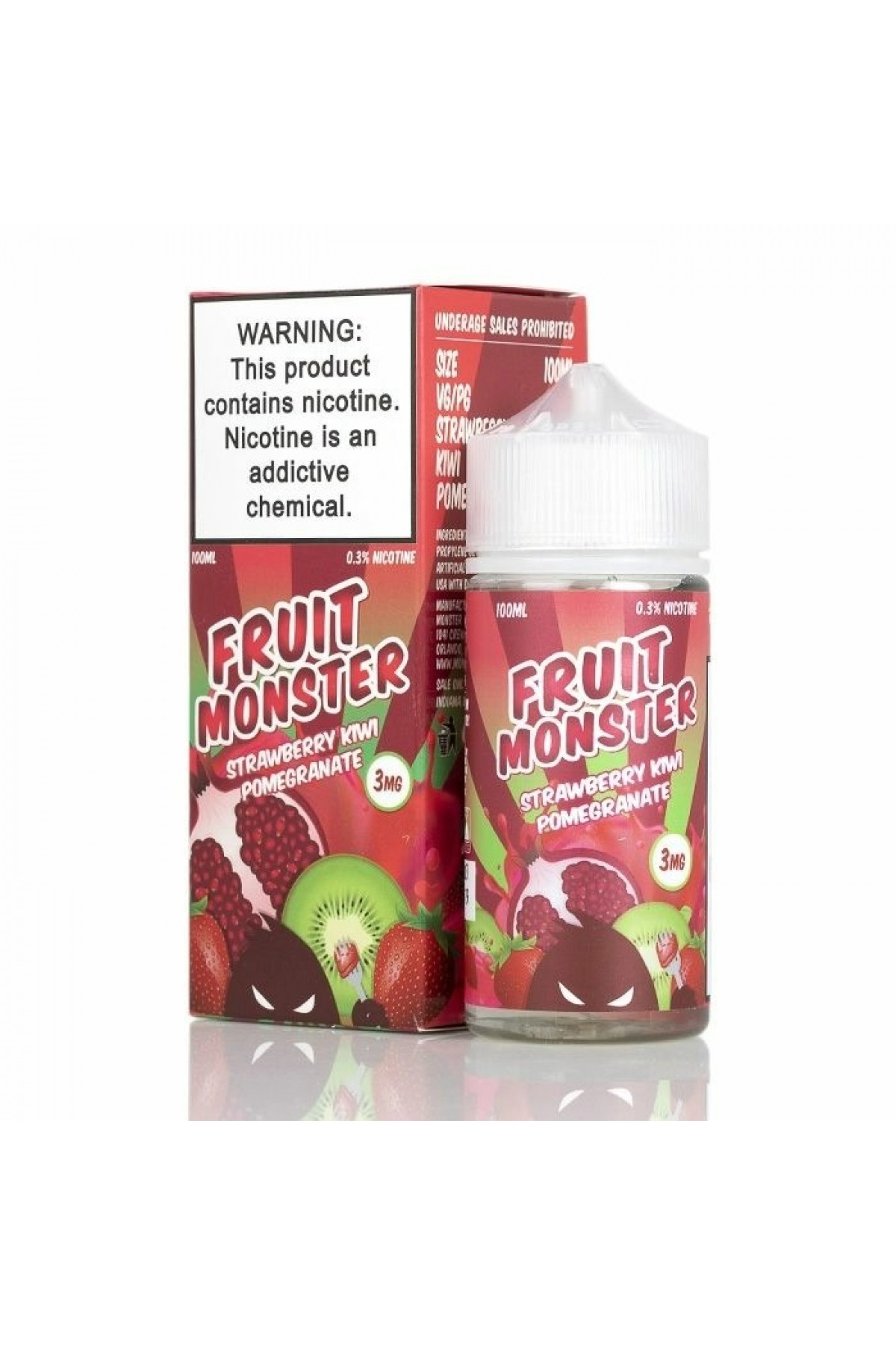 Jam Monster - Fruit Monster Strawberry Kiwi Pomegranate 100ML