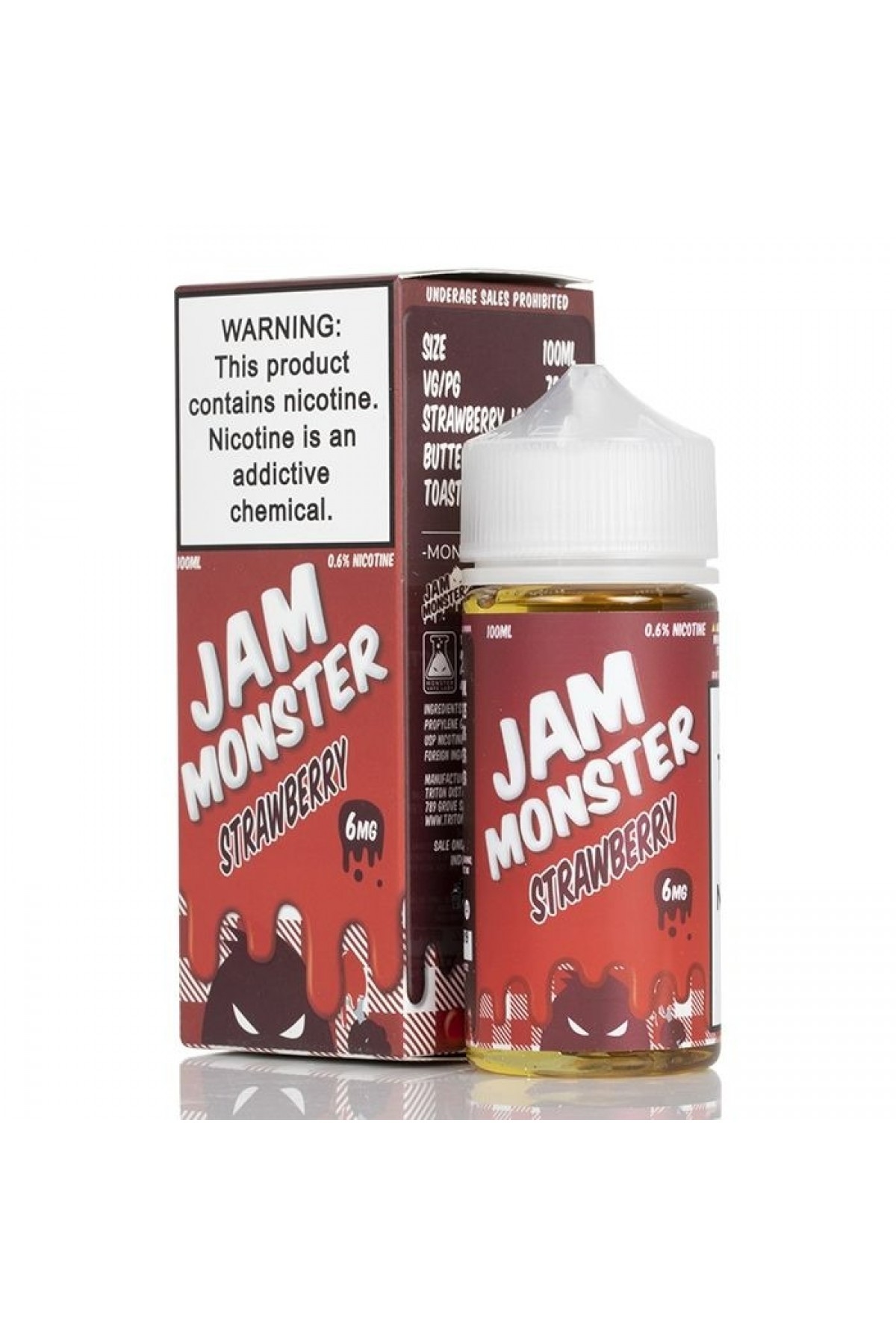 Jam Monster - Strawberry 100ML (Çilek Reçel)