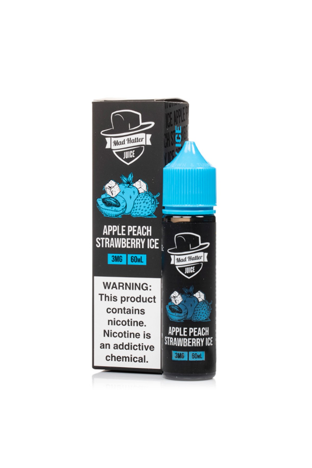 Mad Hatter Juice - Apple Peach Strawberry Ice (60mL) E-Likit