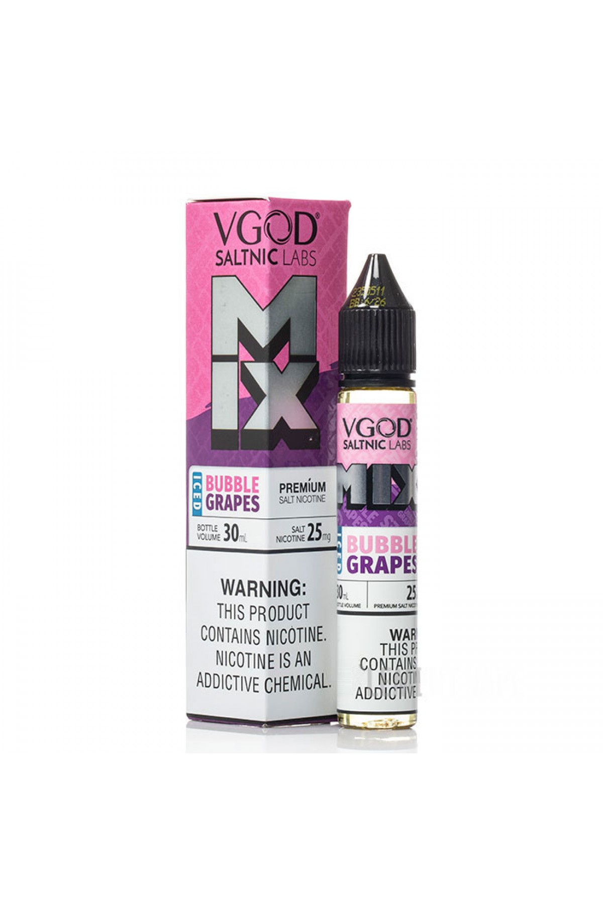 VGOD SaltNic - Bubble Grapes Mix Iced (30ML) Salt Likit