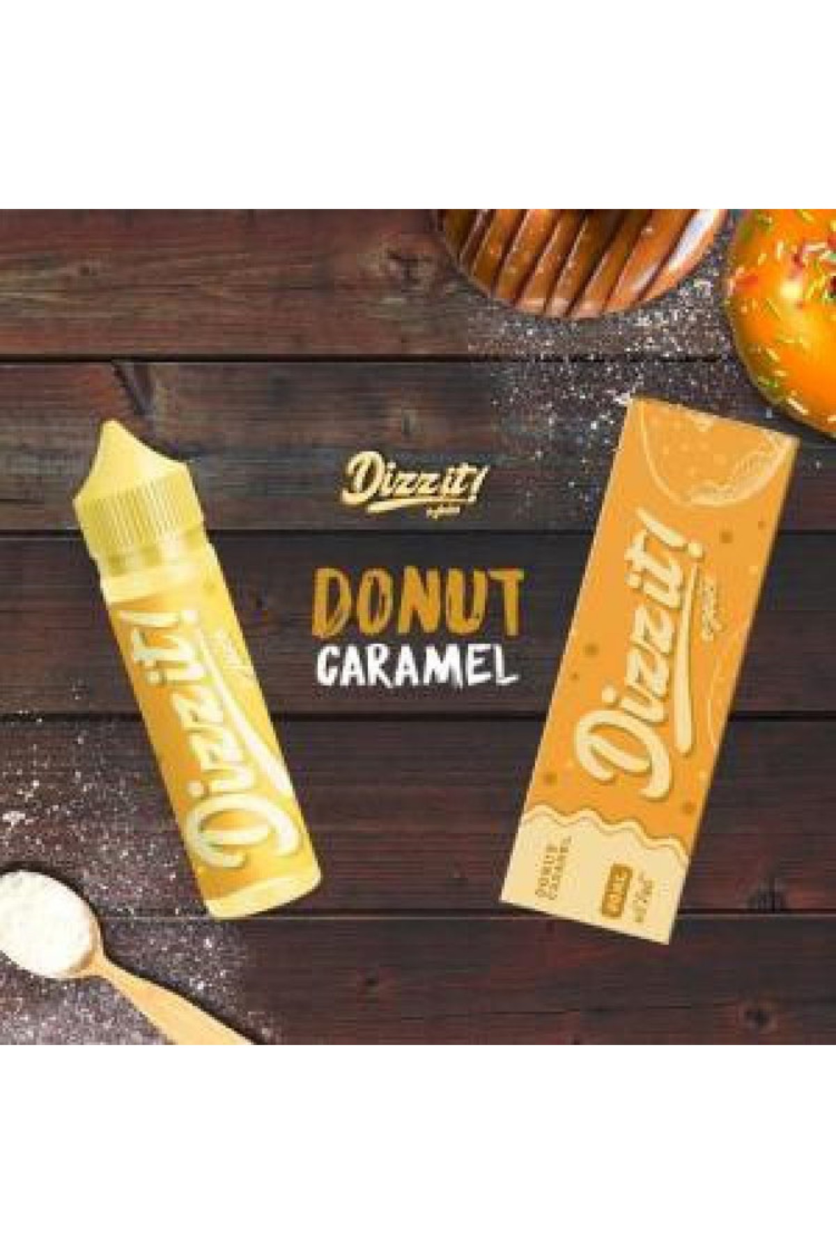 Dizzit E-Juice Donut Caramel Premium Likit (60ML)