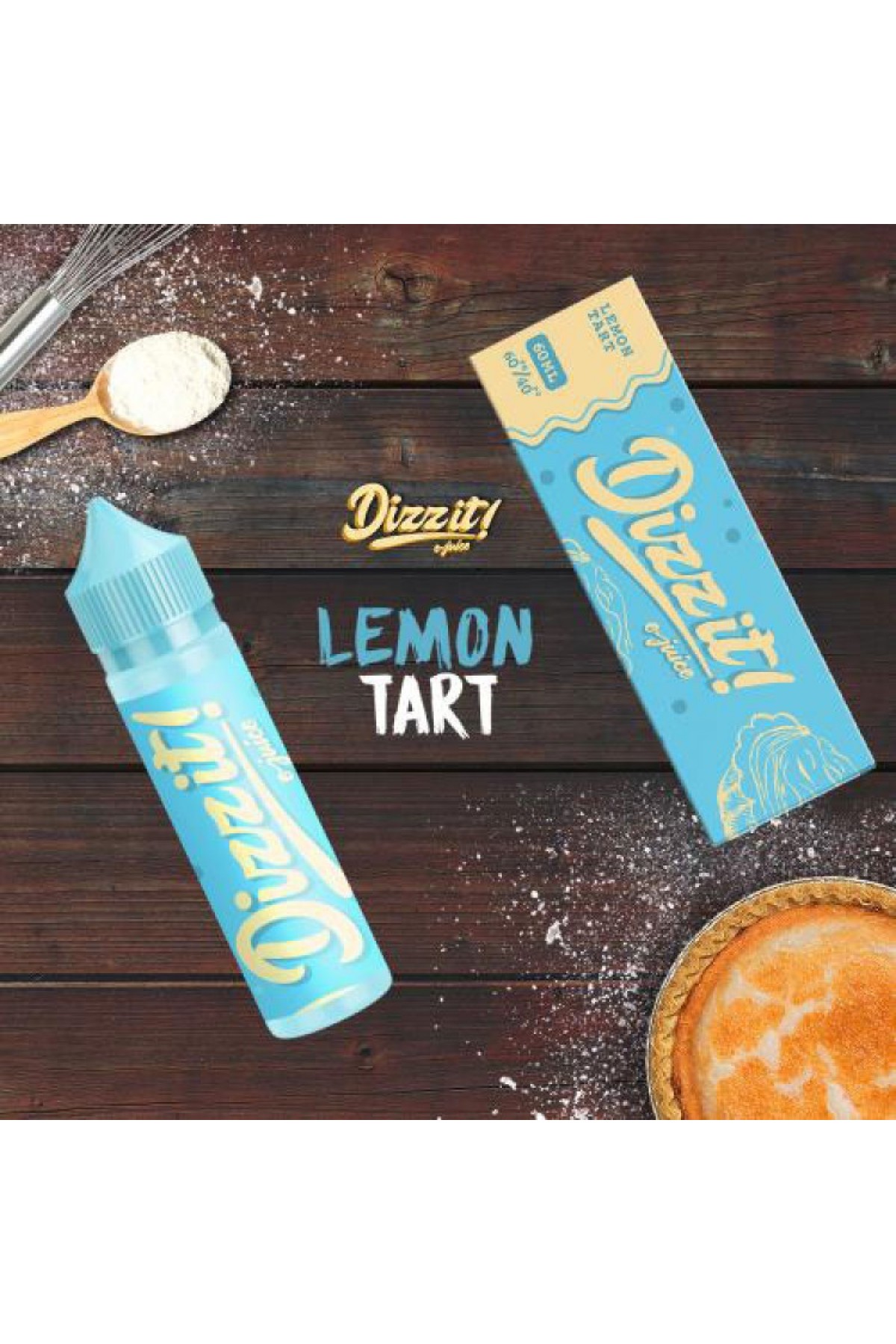 Dizzit E-Juice Lemon Tart Premium Likit (60ML)