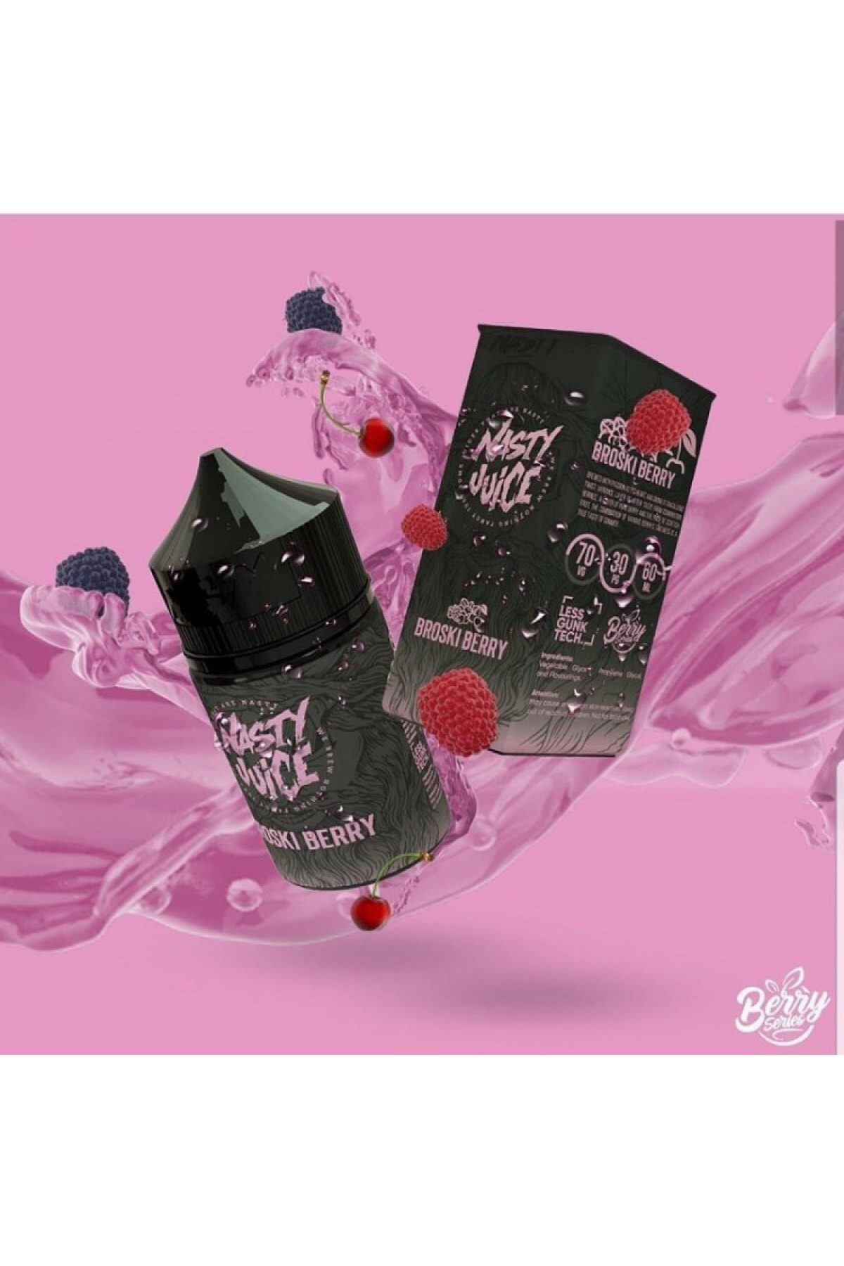 Nasty Juice "Berry Series" Broski Berry Premium Likit 60ML (Yaban mersini, Ahududu, Hafif Nane)