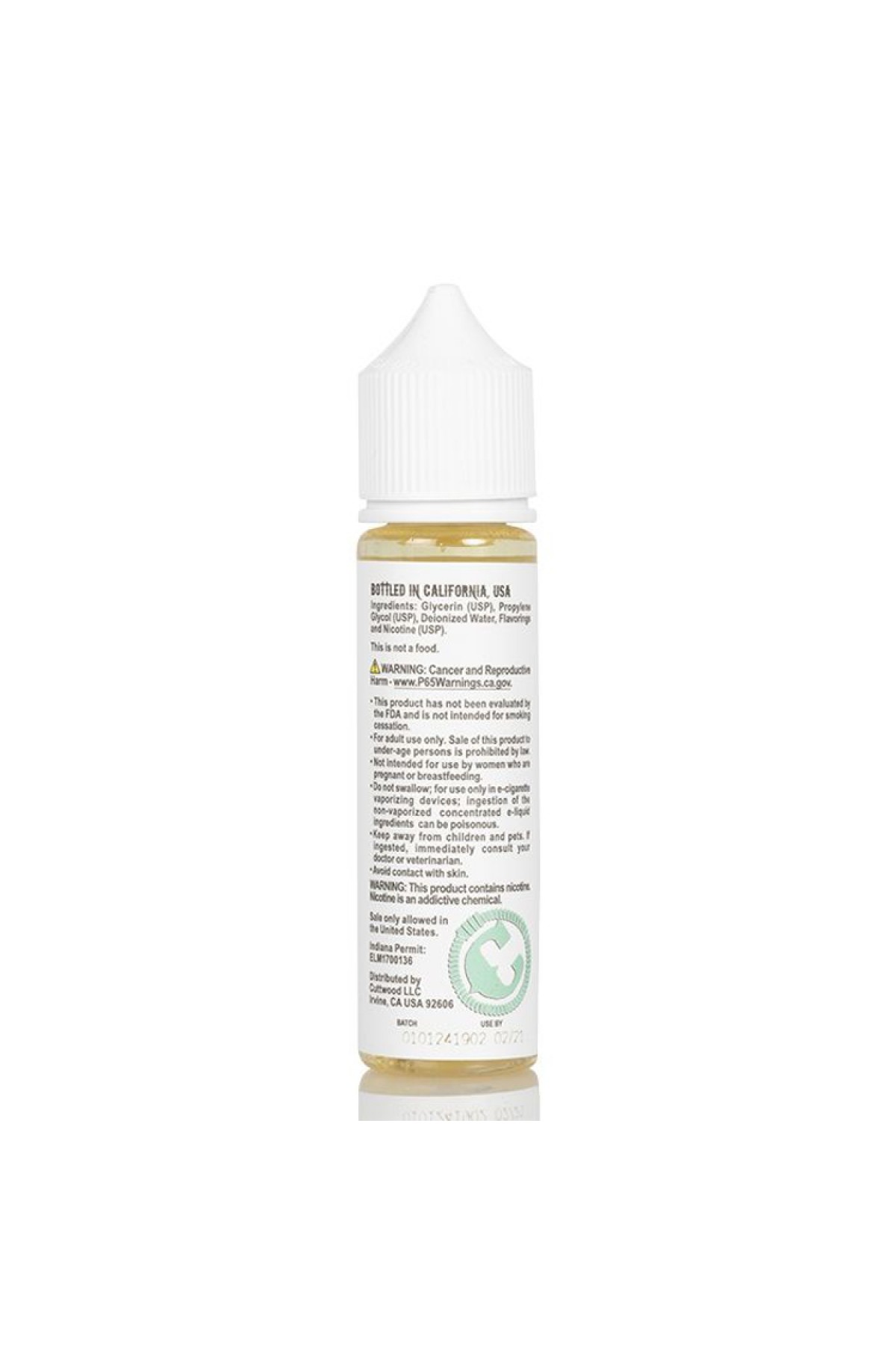 CuttWood Manic Mint 60ML Premium E-Likit