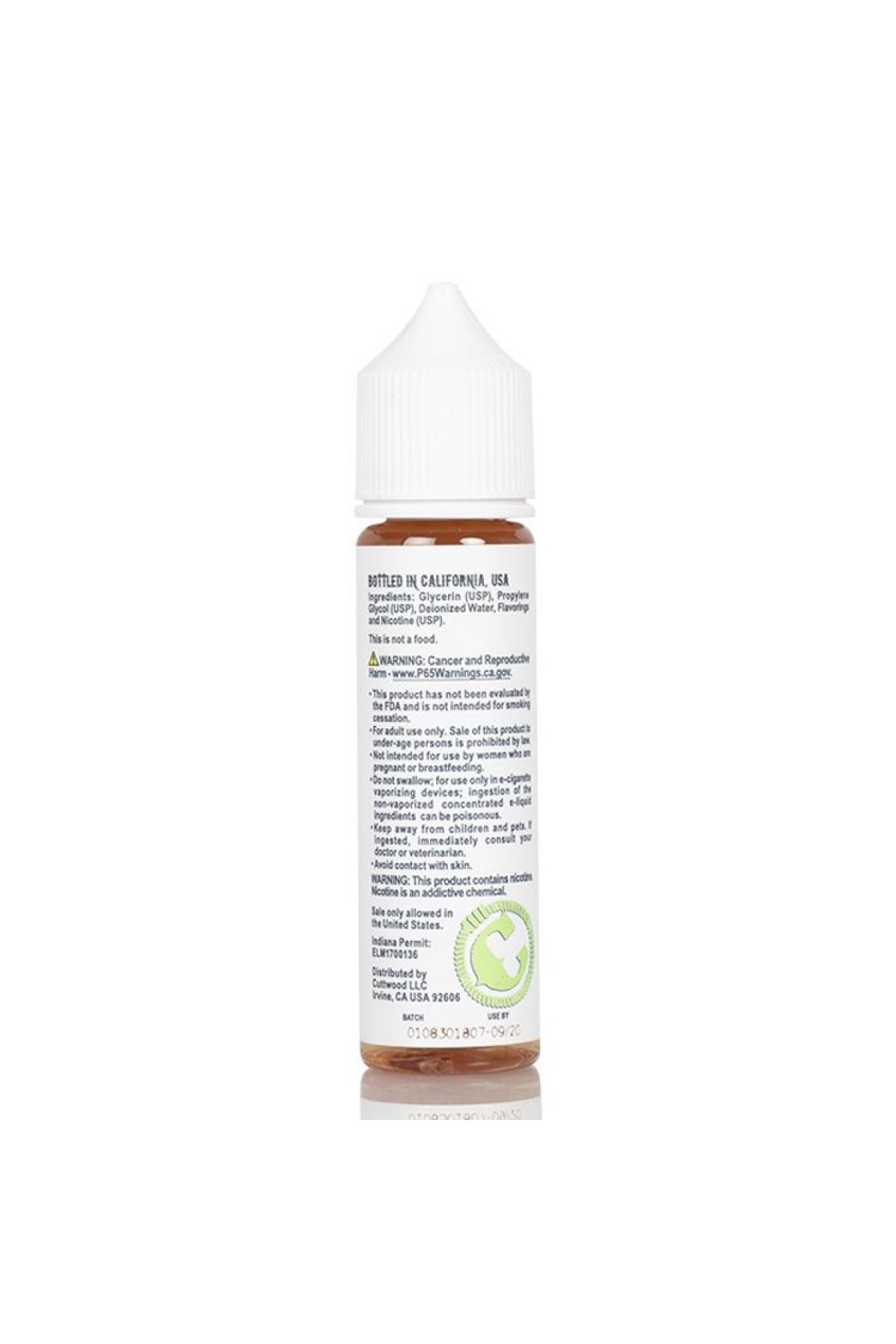 CuttWood Livid Lime 60ML Premium E-Likit