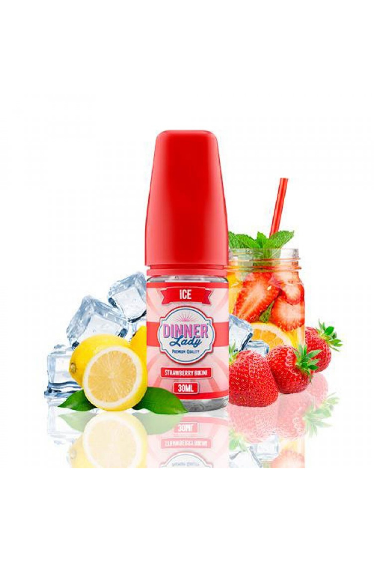 Dinner Lady - Strawberry Bikini Salt Likit (30ML)