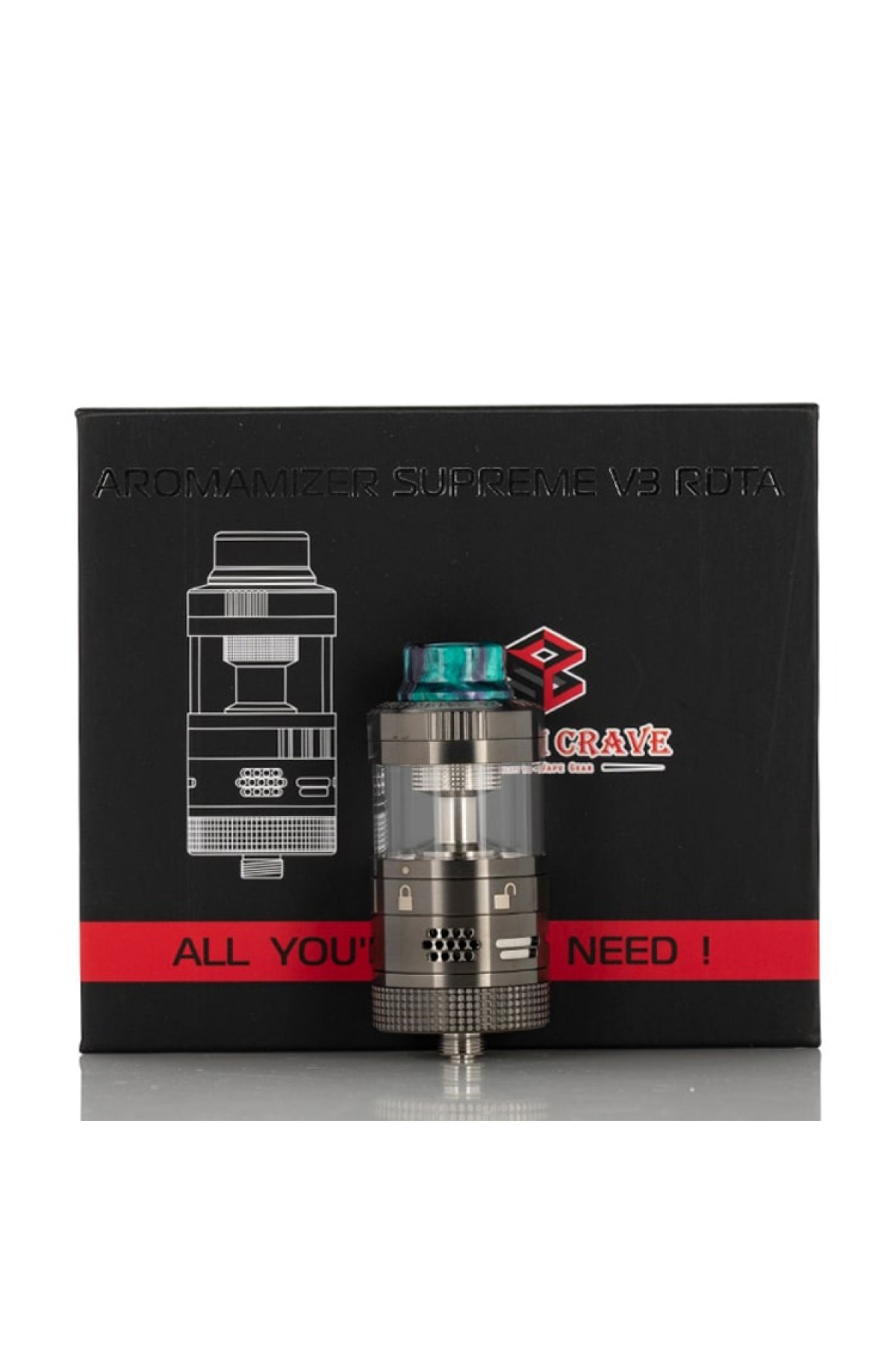 Steam Crave Aromamizer SUPREME V3 25mm RDTA Tank Atomizer 