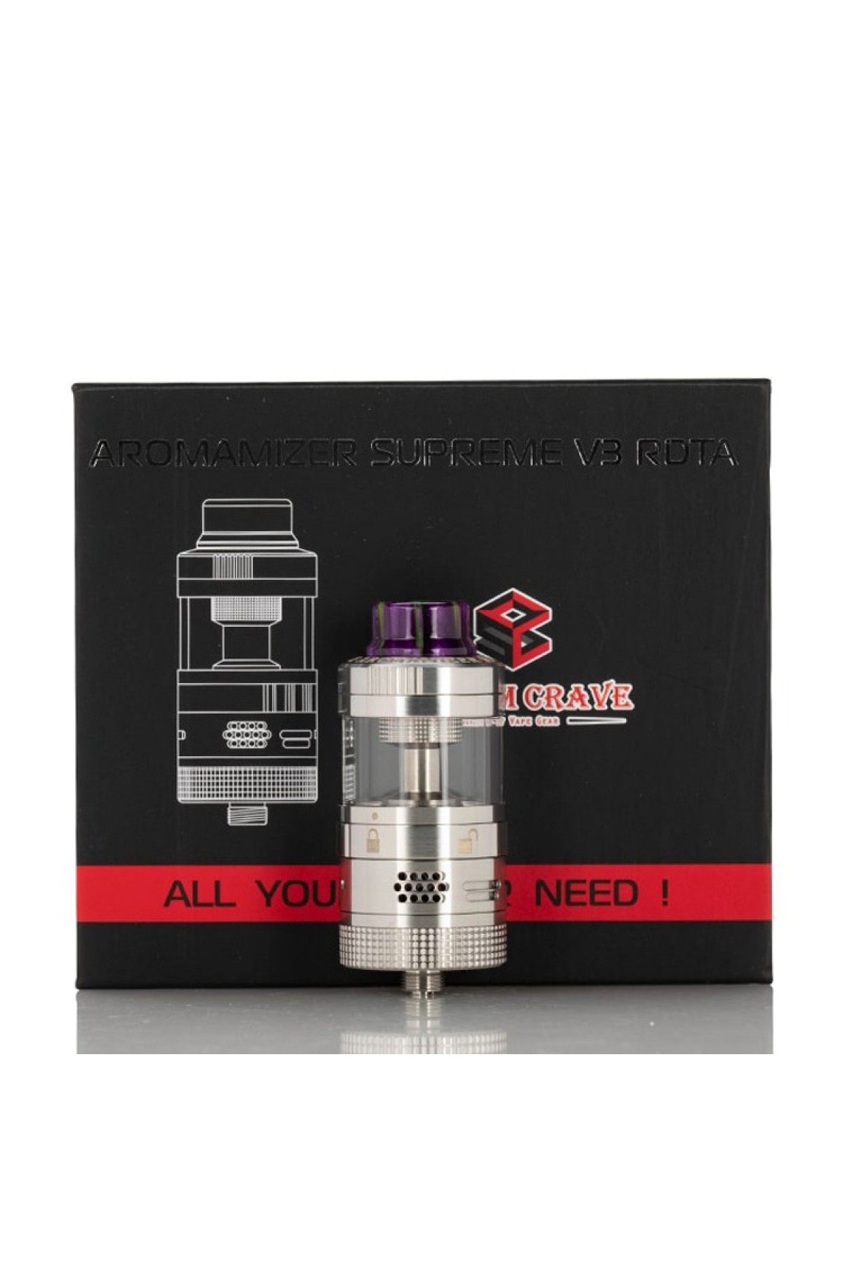 Steam Crave Aromamizer SUPREME V3 25mm RDTA Tank Atomizer 