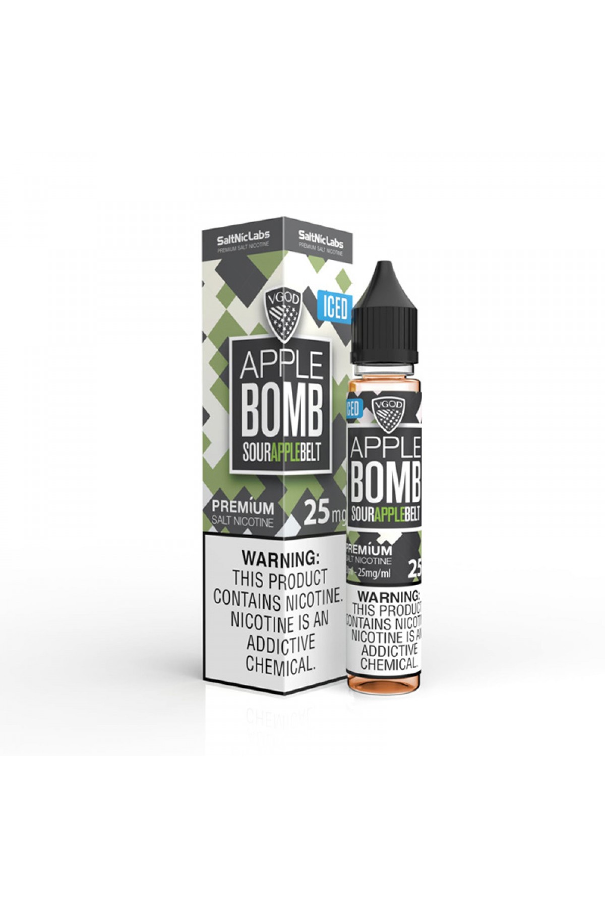 VGOD SaltNic - Apple Bomb ICED (30ML) Salt Likit