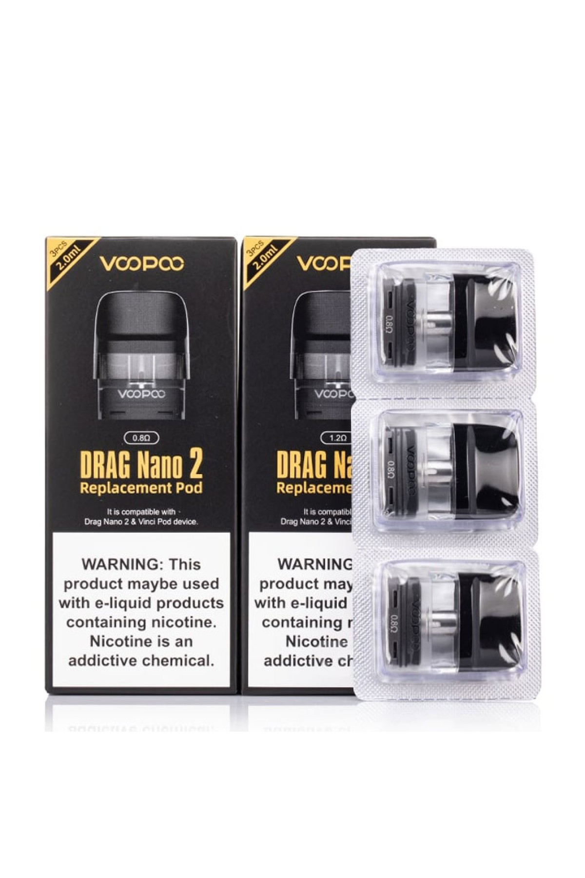 Voopoo Drag Nano 2 Yedek Pod Kartuş (3 Adet)