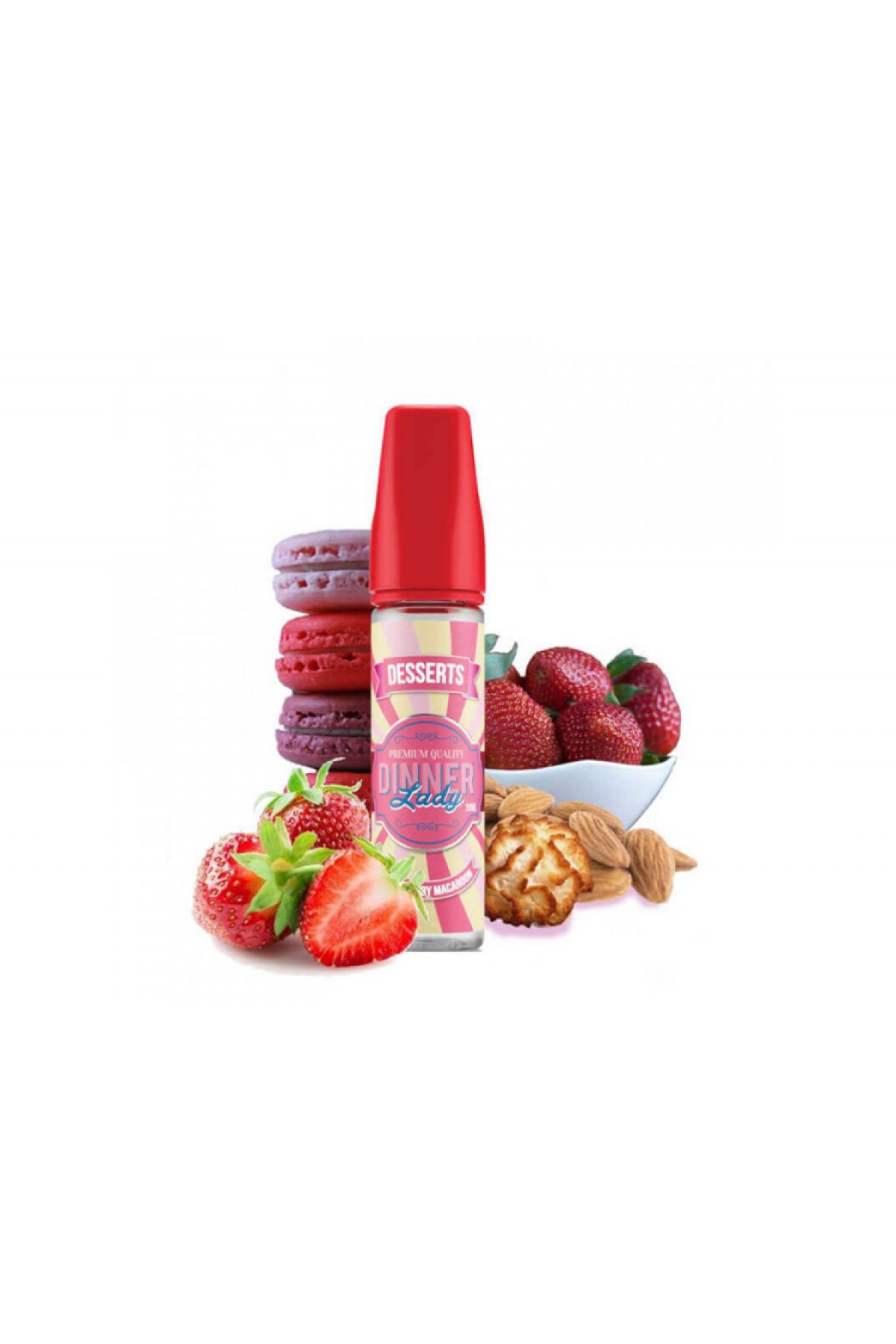 Dinner Lady - Strawberry Macaroon (60 ML) E-Likit