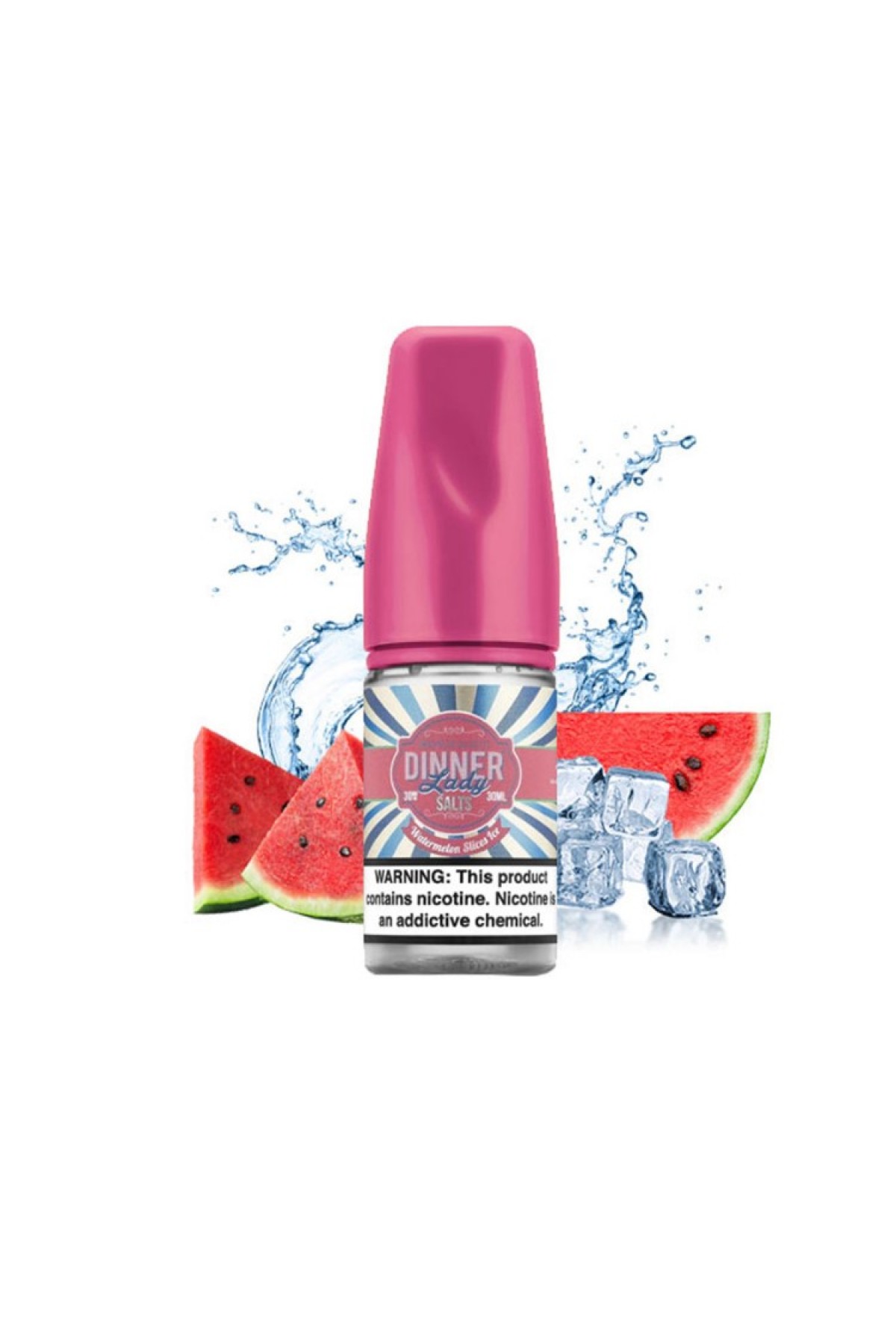 Dinner Lady - Watermelon Slice Ice Salt E-Likit (30ML)