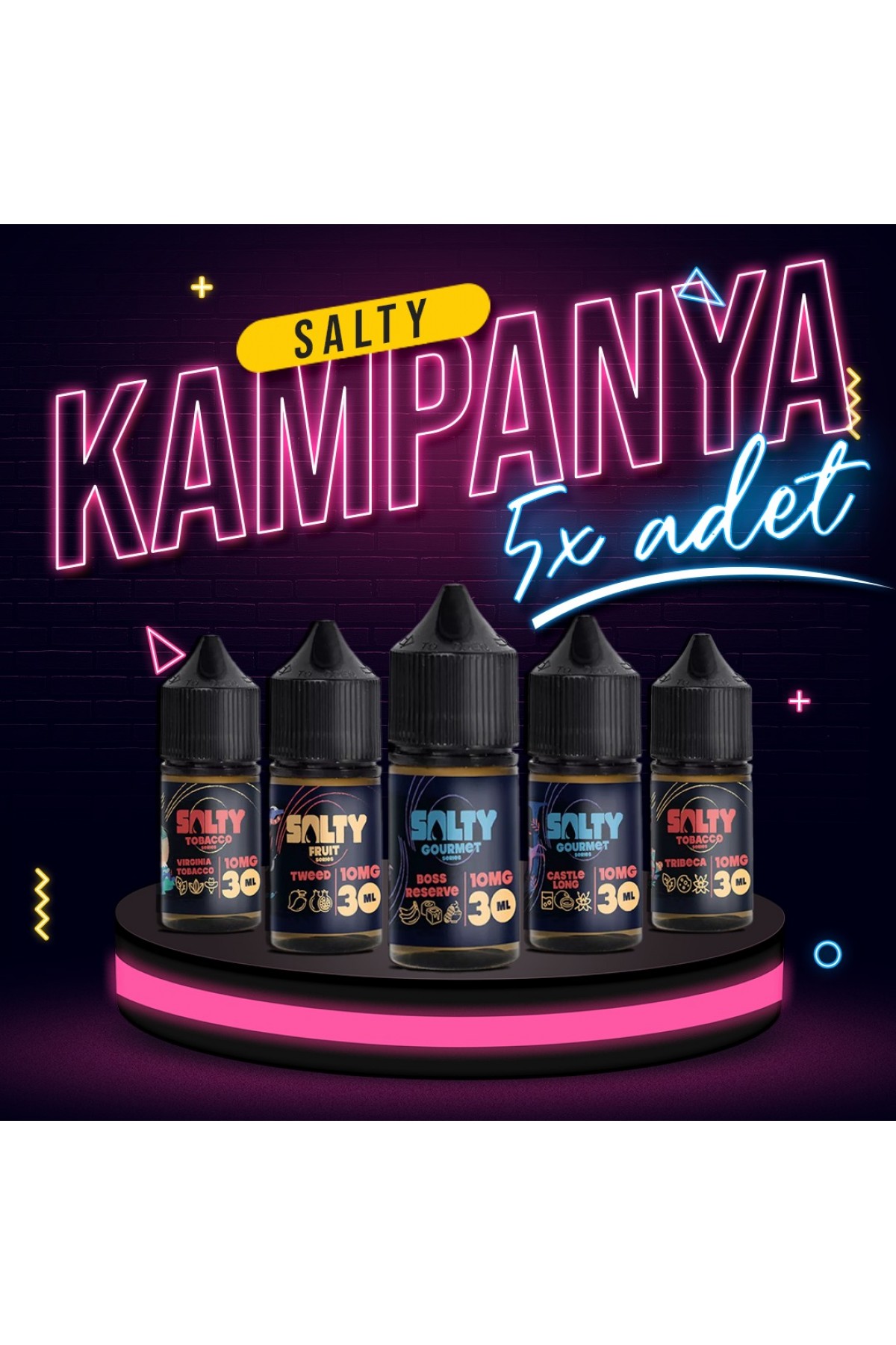 Salty 30ML Salt Likit Kampanyası (5 Adet)