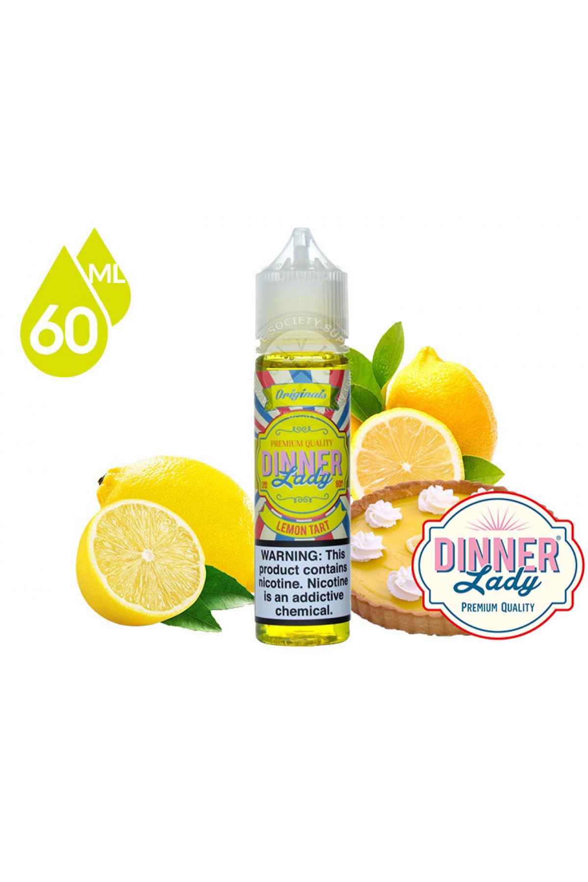 Dinner Lady - Lemon Tart Premium Elektronik Sigara Likiti (60 ML)