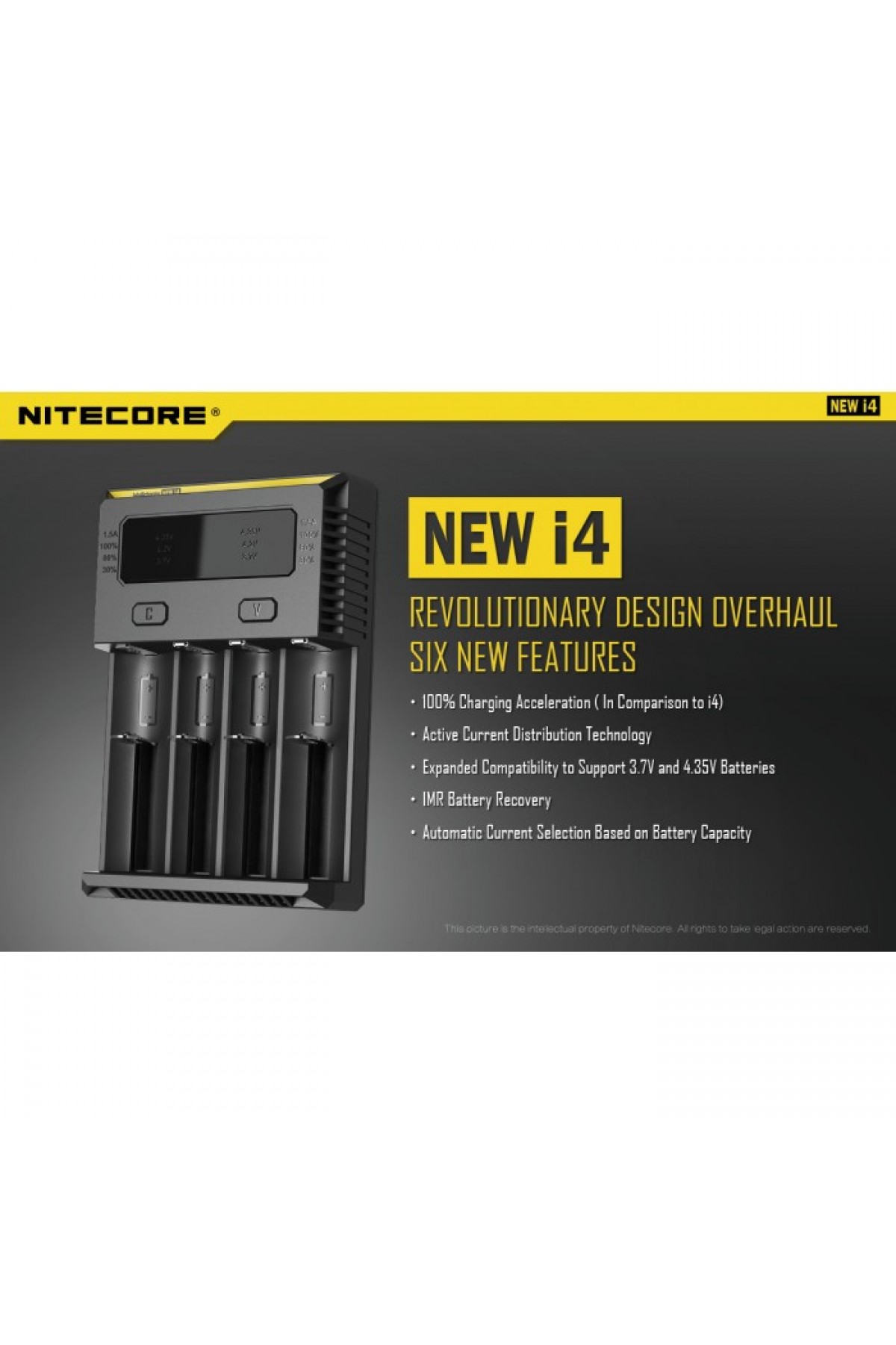 Nitecore Intellicharger New i4 Li-ion 18650 Pil Şarj Aleti